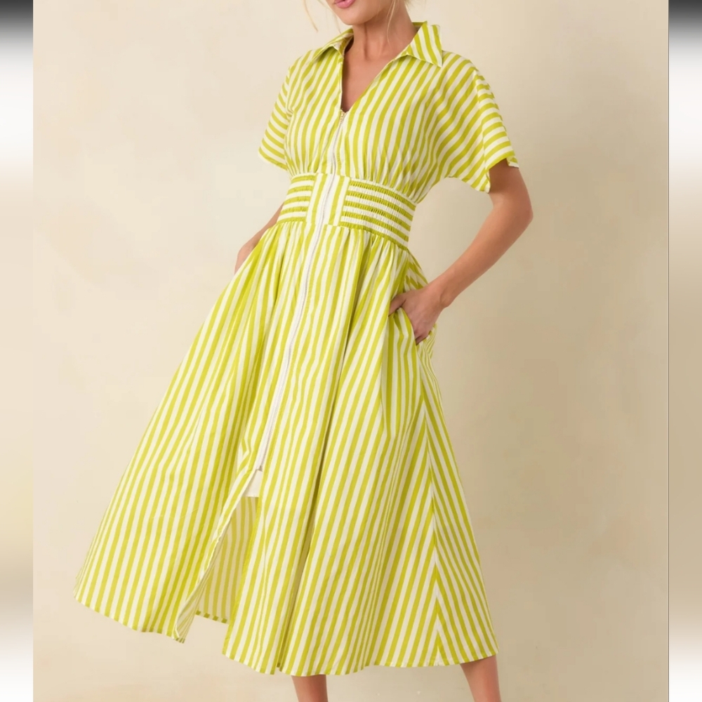 Entro Lime Kari Dress Size 1X